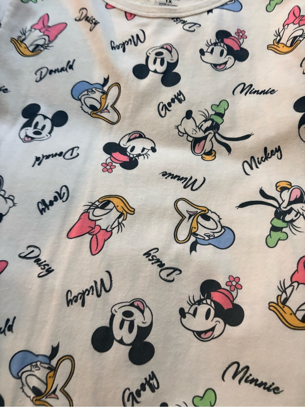 Disney White Midi Dress with Multicolor Mickey & Friends Print - Picture 2 of 3